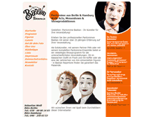 Tablet Screenshot of pantomime.de